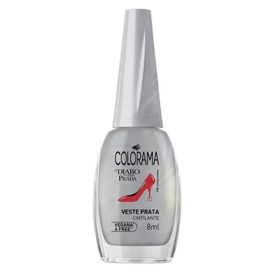Esmalte Colorama Coleções O Diabo Veste Prada Cintilante Veste Prata 8Ml preço